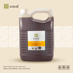 Miel de abeja orgánica gourmet de cafetal, 4000 ml