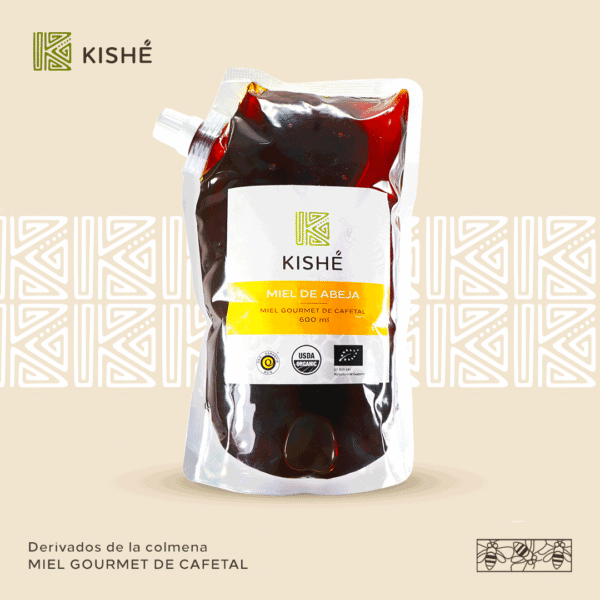 Miel-de-abeja-pura-de-cafetal-600ml-kishe-coffee-shop Miel de abeja orgánica gourmet de cafetal, 600 ml